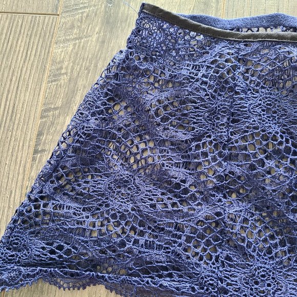 Floral Crochet Lace High Waist Lingerie - Picture 2 of 9